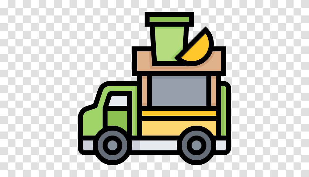 Bar Fruit Juice Smoothie Truck Icon Free Of Street Food, Vehicle, Transportation, Fire Truck, Van Transparent Png