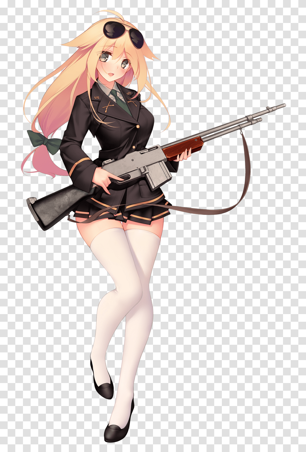 Bar Girl Frontline, Person, Sunglasses, Weapon Transparent Png