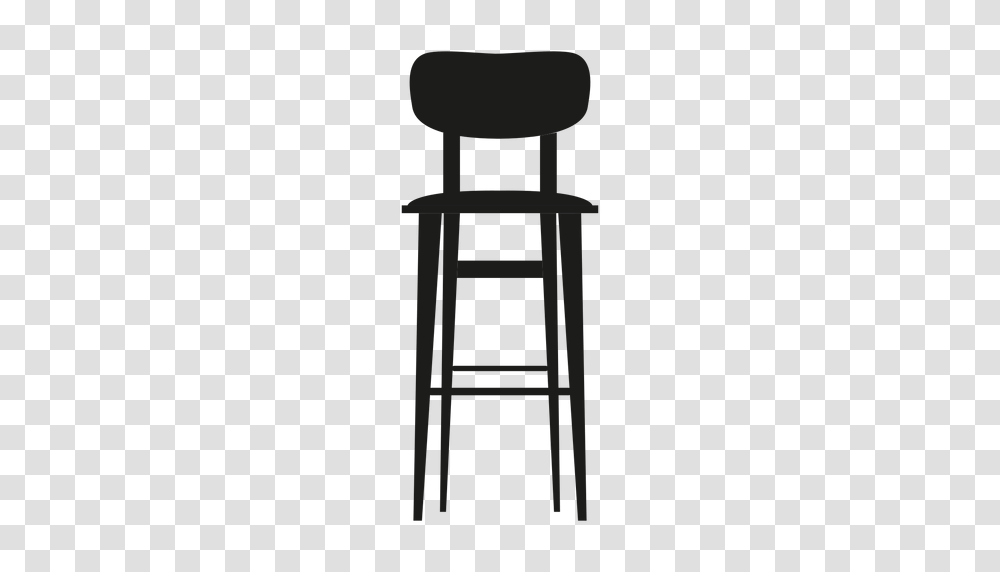 Bar Stool With Backrest Flat Icon, Furniture Transparent Png