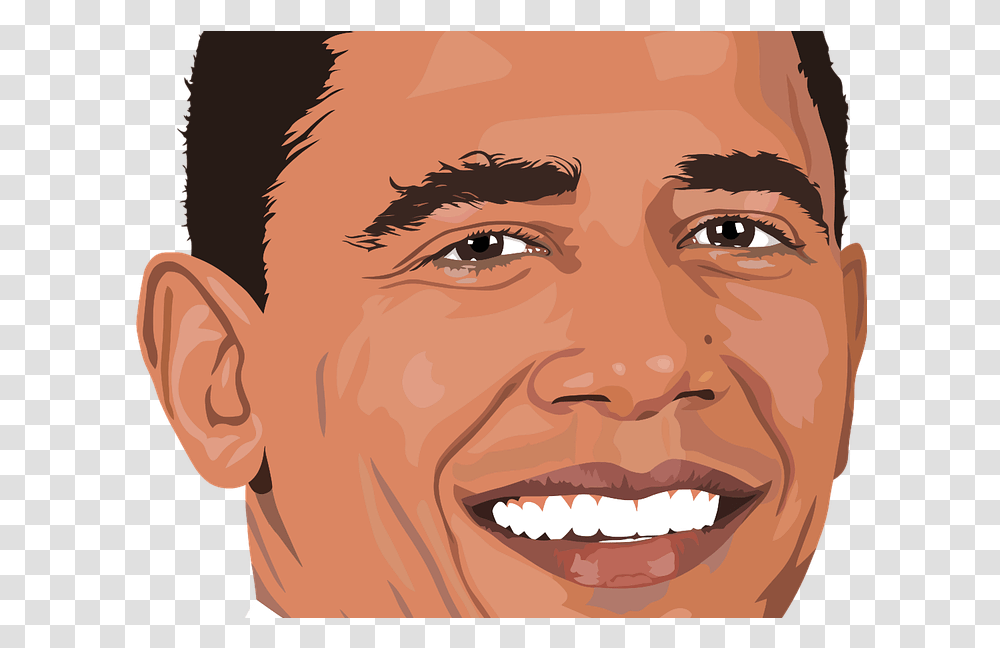 Barack Obama President Obama Barack Obama Cartoon, Face, Person, Human, Smile Transparent Png