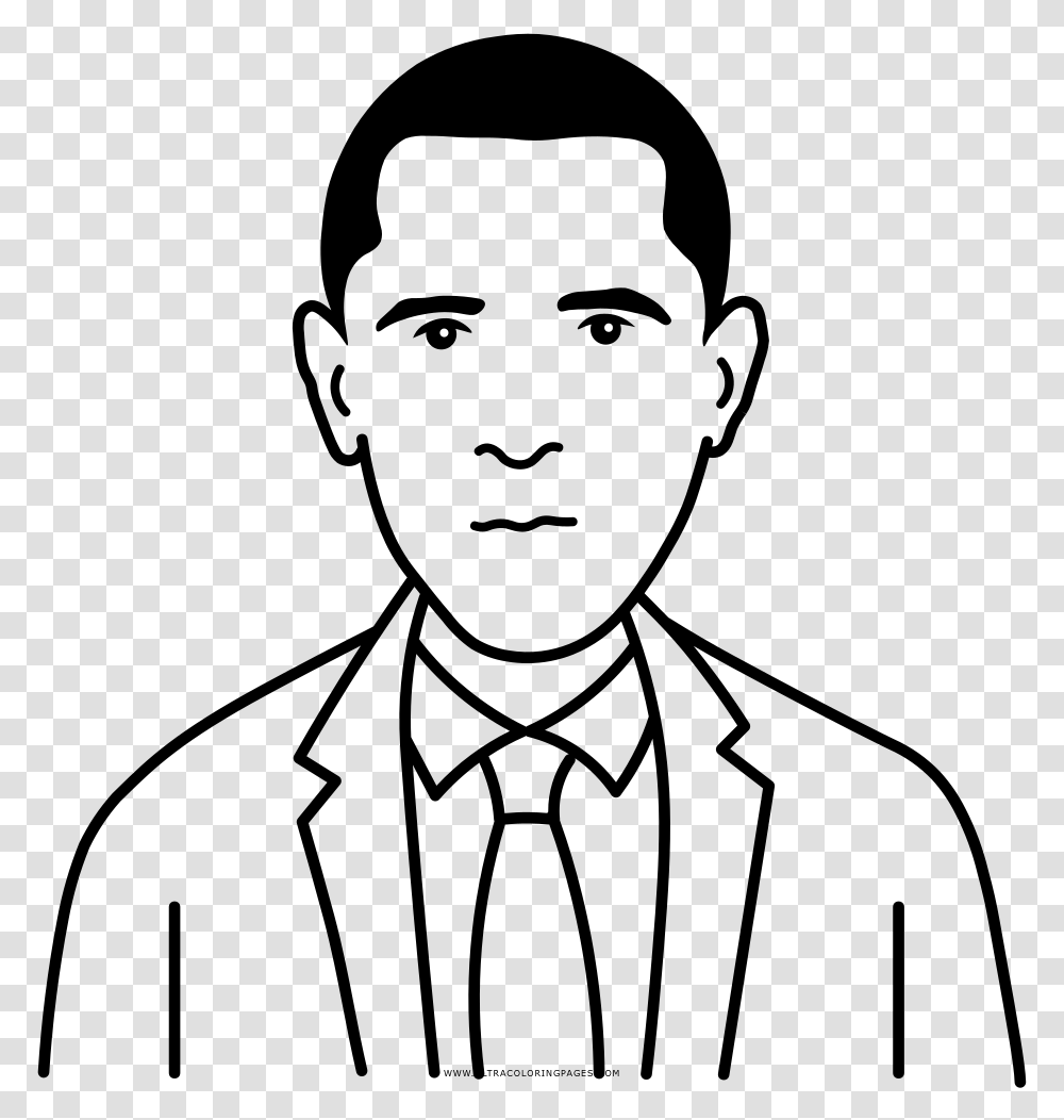 Barack Obama Coloring, Gray, World Of Warcraft Transparent Png