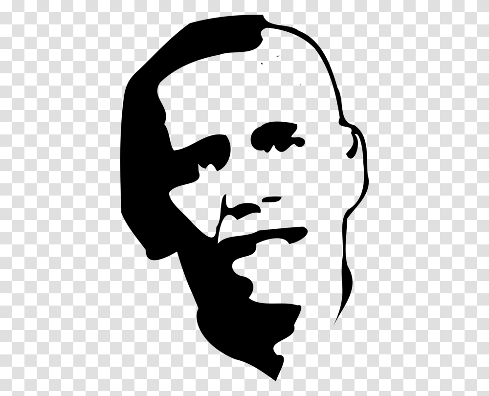 Barack Obama Computer Icons Download Art Caricature Free, Gray, World Of Warcraft Transparent Png