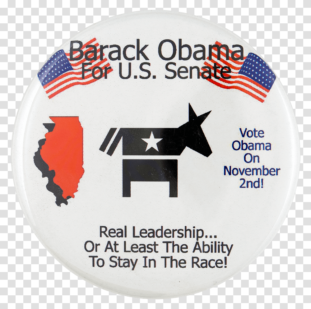 Barack Obama For Us Senate Icons Political Busy Beaver Label, Logo, Trademark Transparent Png