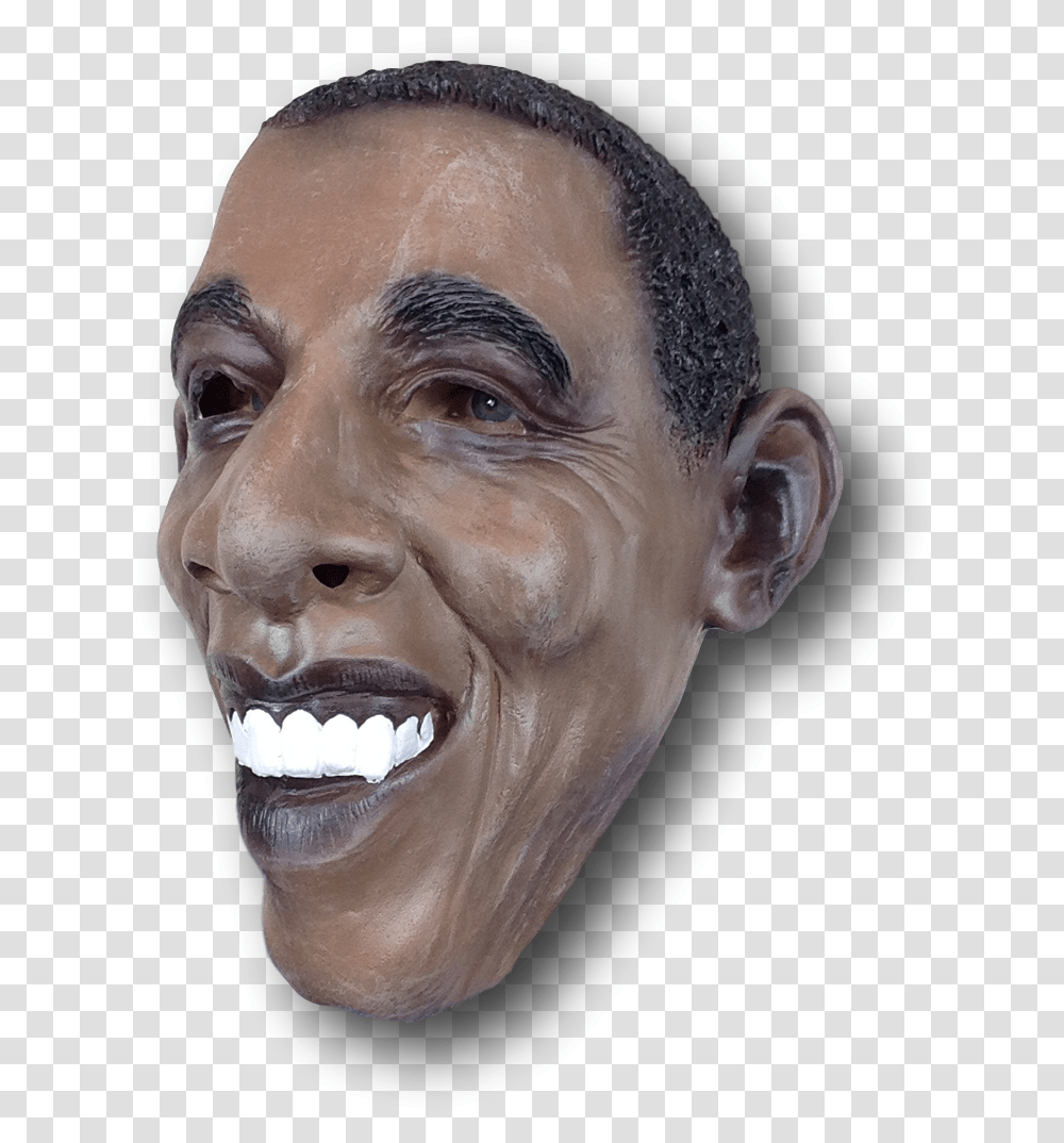 Barack Obama Mask, Head, Face, Person, Human Transparent Png