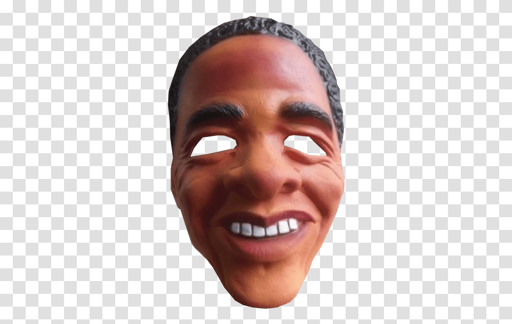 Barack Obama Mask Obama Mask Background, Head, Face, Person, Human Transparent Png