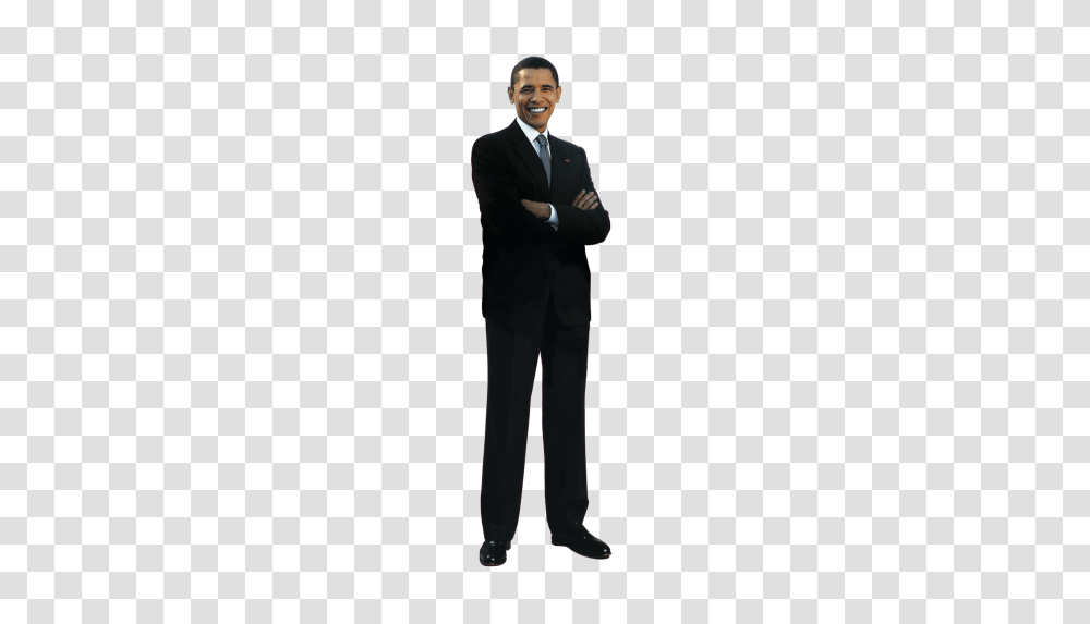 Barack Obama, Standing, Person, Suit, Overcoat Transparent Png