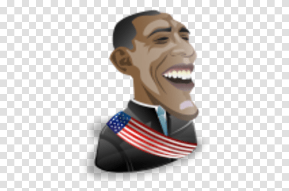 Barak Obama Icon Free Images Vector Clip Obama Icons, Face, Person, Human, Laughing Transparent Png
