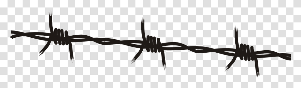 Barb Wire Black Border Line Fence Razor Spikes Background Barbed Wire Clipart, Airplane, Aircraft, Vehicle, Transportation Transparent Png