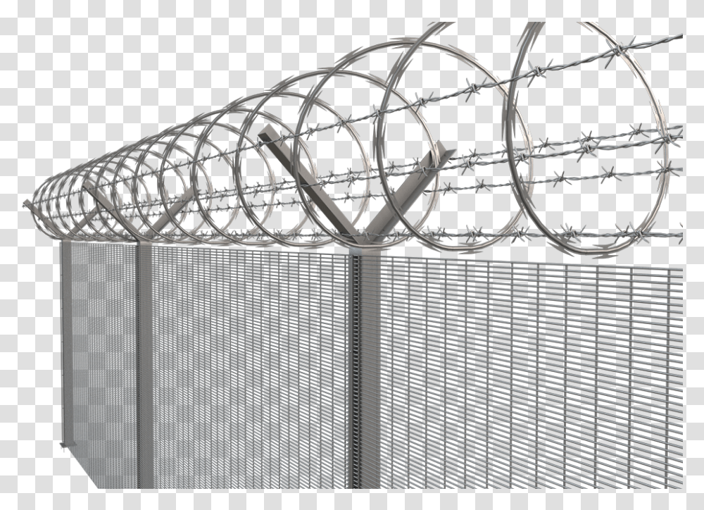 Barb Wire Fence, Wheel, Machine, Bicycle, Vehicle Transparent Png