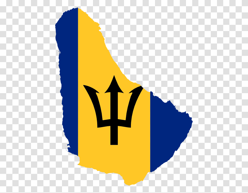 Barbados Flag Island, Spear, Weapon, Weaponry, Trident Transparent Png