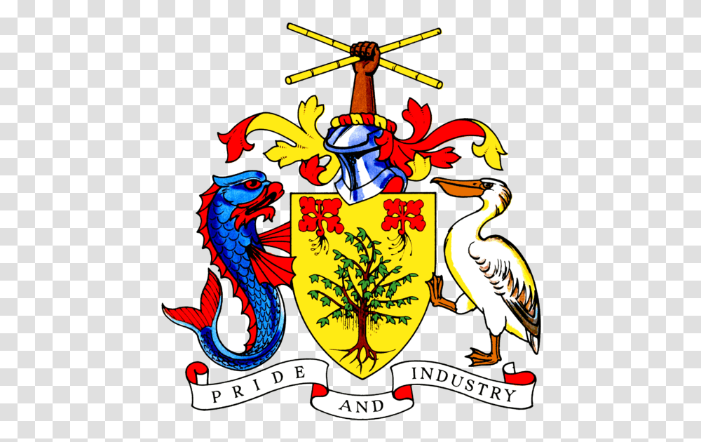 Barbados National Coat Of Arms, Armor, Shield Transparent Png