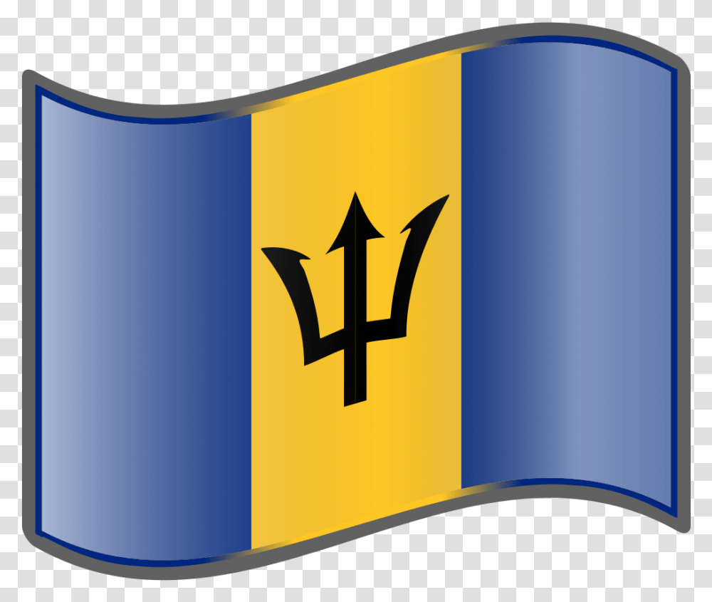 Barbados National Flag Barbados Flag, Label, Sticker Transparent Png