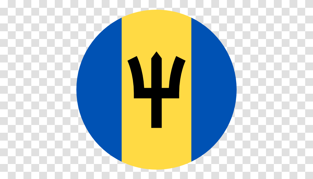 Barbadosflagicon Png4u Barbados Icon, Symbol, Hand, Emblem, Weapon Transparent Png