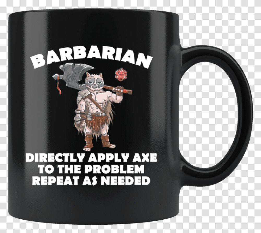 Barbarian Cat Black Mug Mug, Coffee Cup, Stein, Jug, Person Transparent Png