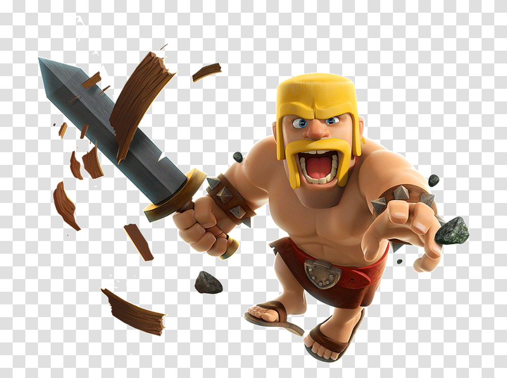 Barbarian Clash Of Clans, Person, Human, Toy, Axe Transparent Png