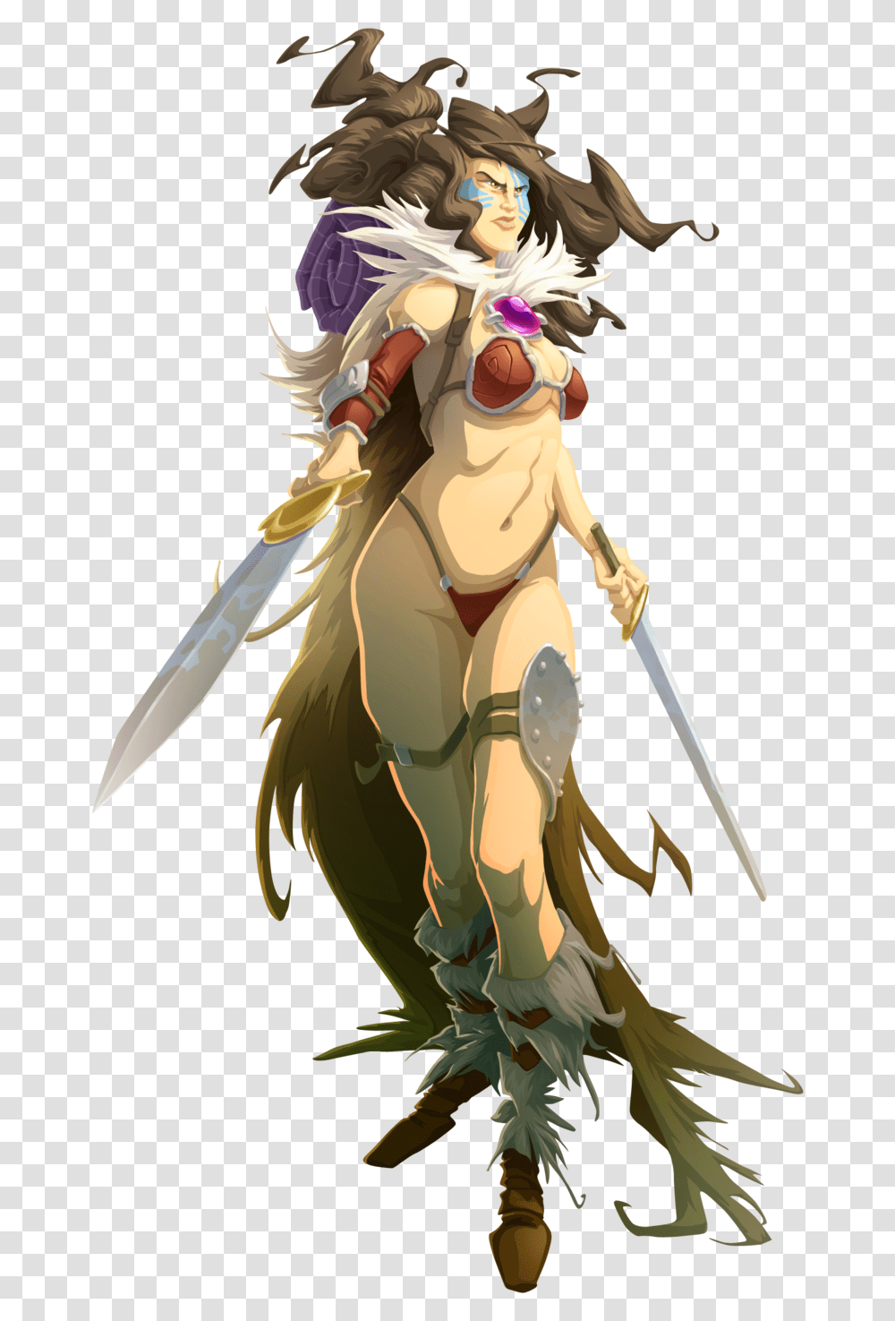Barbarian Female Download Massive Darkness Mila, Person, Duel, Knight, Weapon Transparent Png