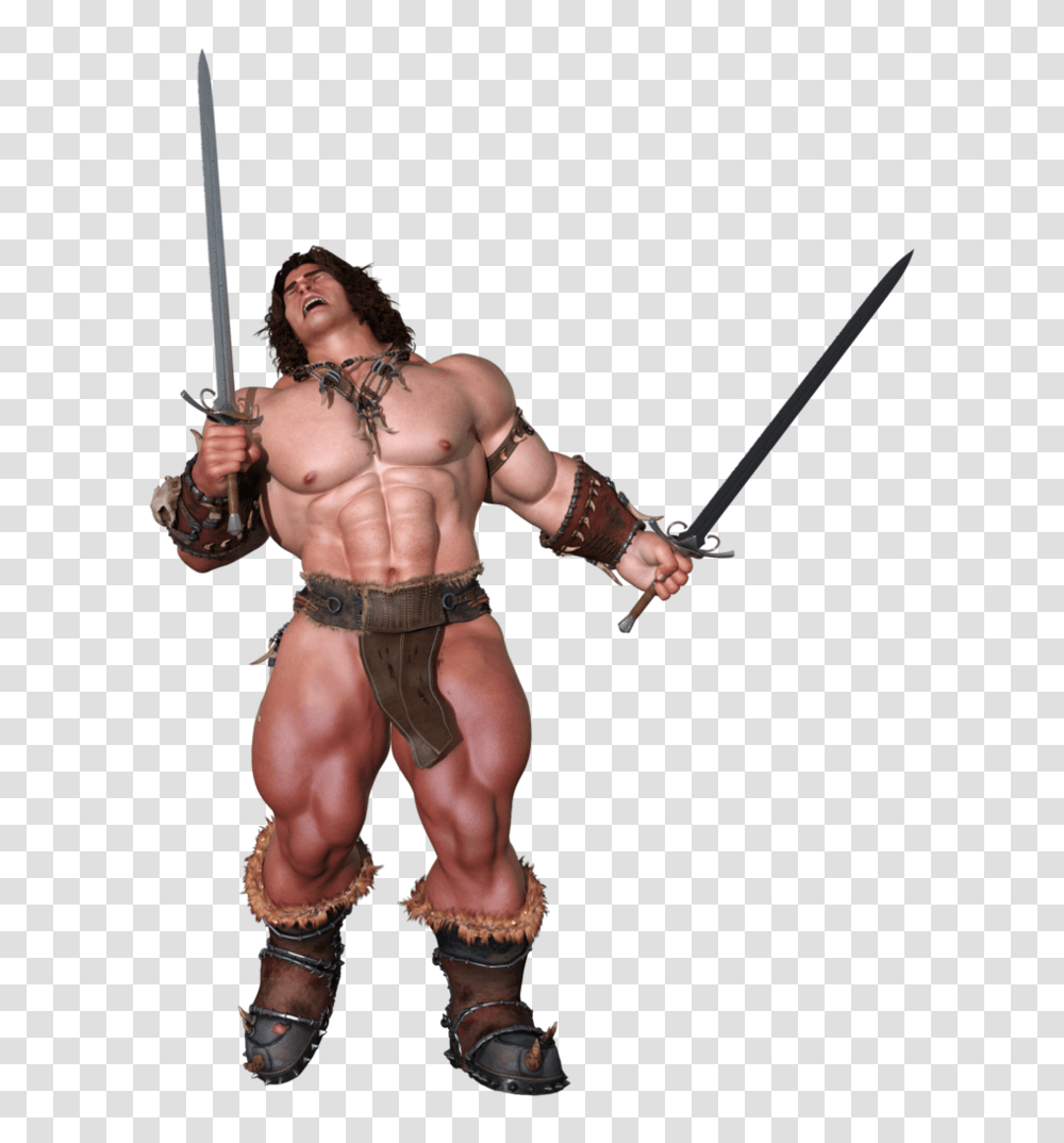 Barbarian, Person, Human, Costume, Weapon Transparent Png