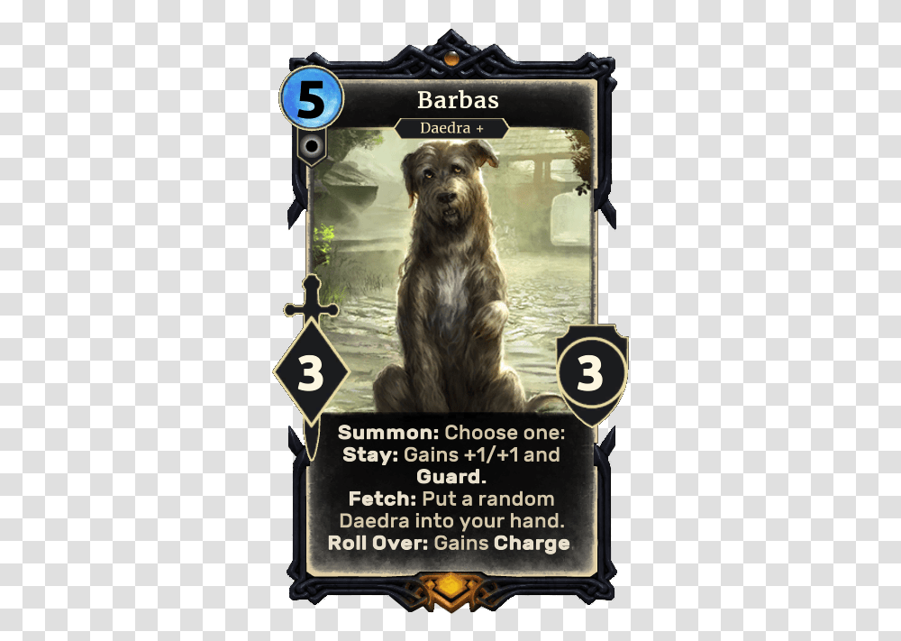 Barbas Elder Scrolls Legends Dragon, Dog, Pet, Canine, Animal Transparent Png