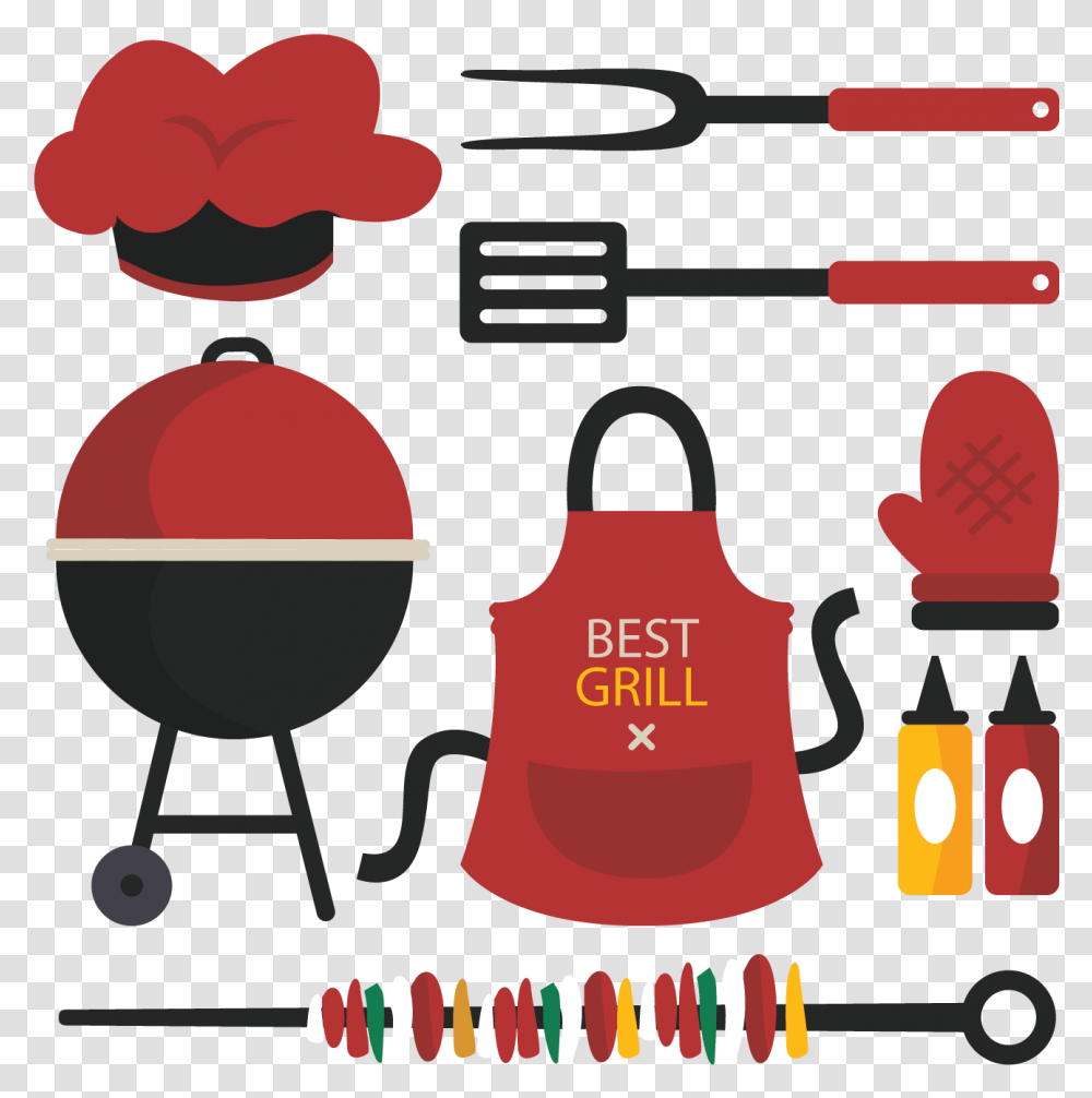 Barbecue Picnic Food Illustration Food Illustration Bbq, Plot, Cowbell Transparent Png