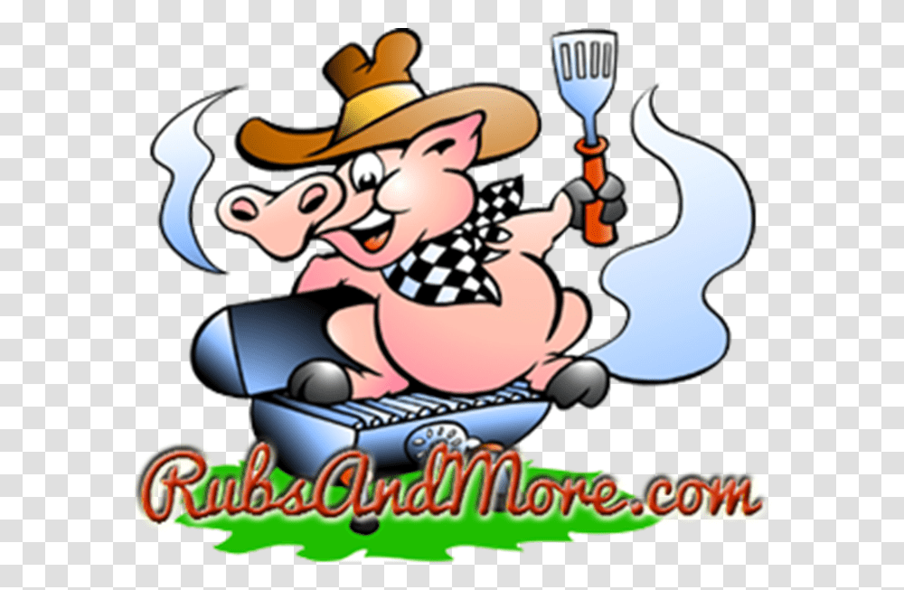 Barbecue Pig Roast Churrasco Clip Art Cartoon Pig Bbq, Crowd, Performer, Super Mario Transparent Png