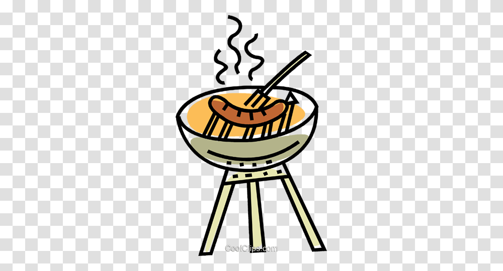 Barbecue Royalty Free Vector Clip Art Illustration, Food, Meal, Furniture, Dish Transparent Png