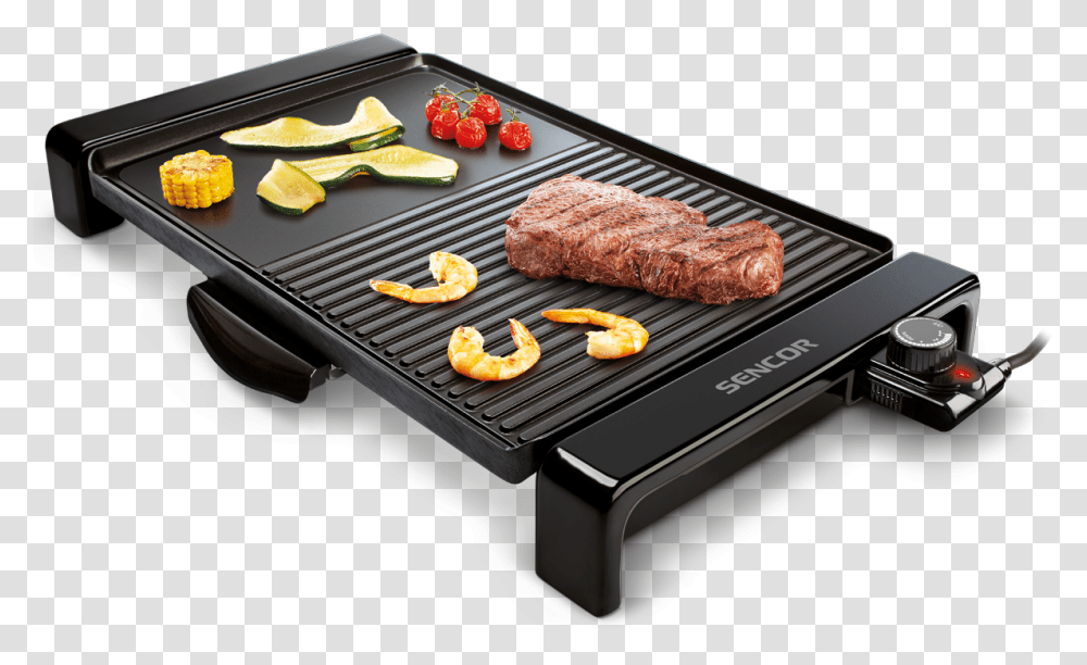 Barbecue Tabletop Electric Grill, Food, Steak, Bbq Transparent Png