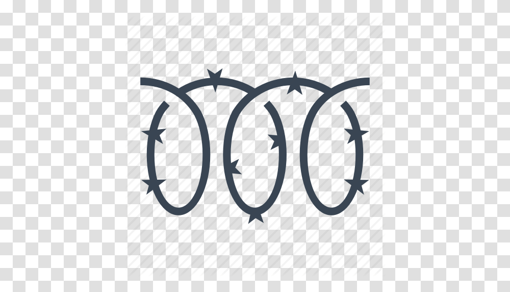 Barbed Fence Jail Prison Razor Wire Icon, Bicycle, Vehicle, Transportation Transparent Png