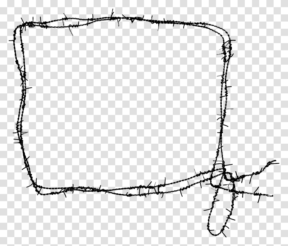 Barbed Wire Border Marcos Puas, Gray, World Of Warcraft Transparent Png