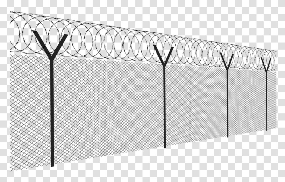 Barbed Wire Chain Link Background Barbed Wire Fence, Rug, Lace Transparent Png