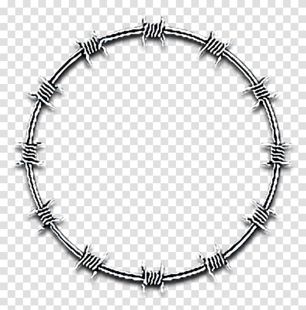 Barbed Wire Circle, Bow Transparent Png