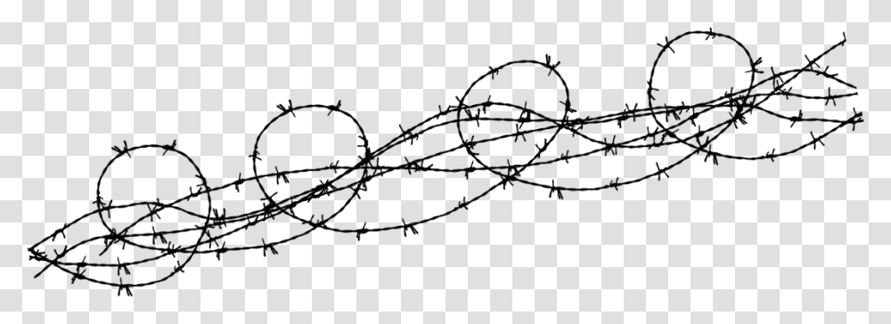 Barbed Wire, Gray Transparent Png