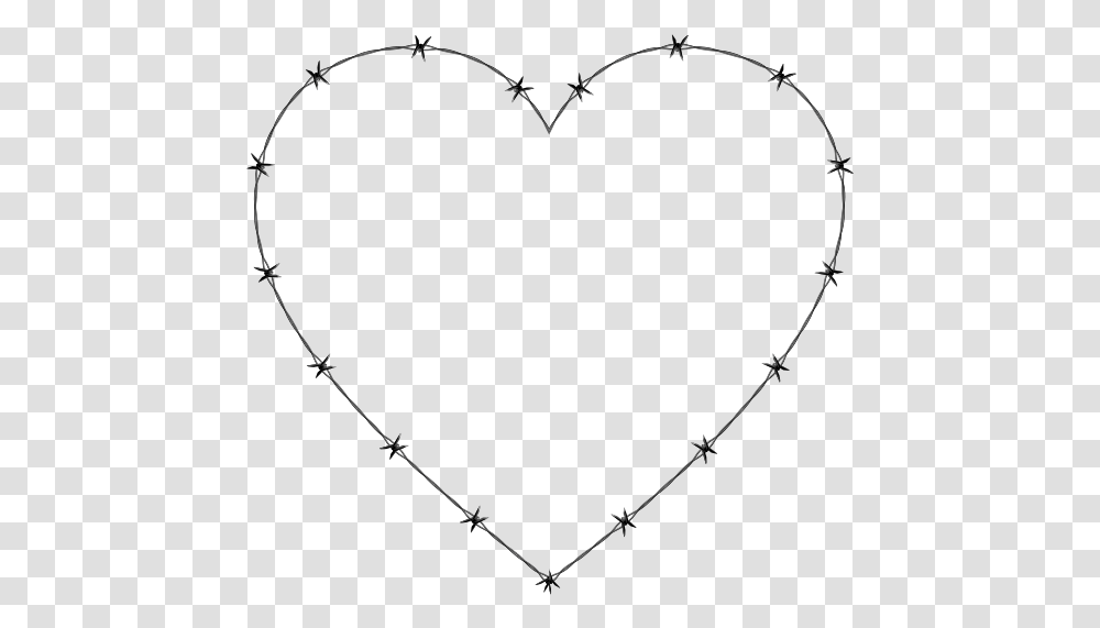 Barbed Wire Heart Barbed Wire Heart Clip Art Transparent Png