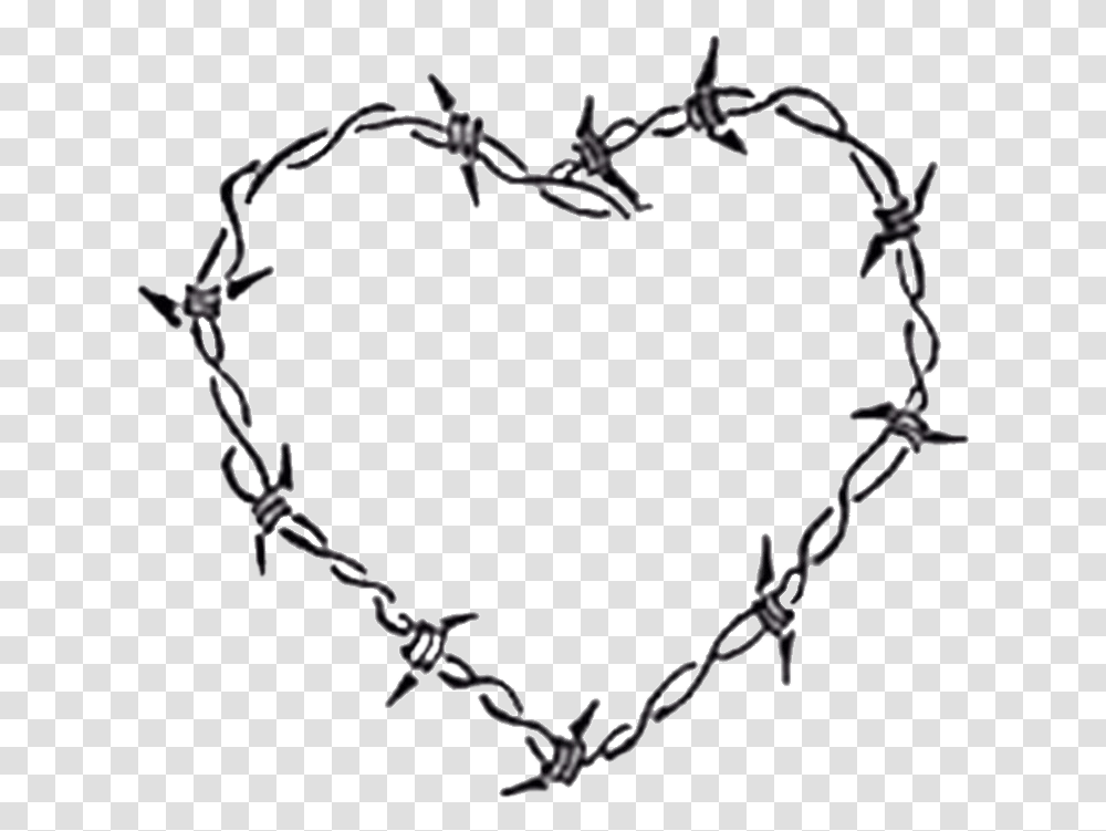 Barbed Wire Heart Vector, Chain, Bracelet, Jewelry, Accessories Transparent Png