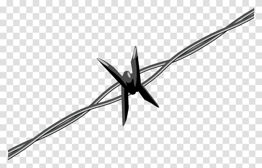 Barbed Wire Ii Barbed Wire Clip Art, Arrow, Tool Transparent Png