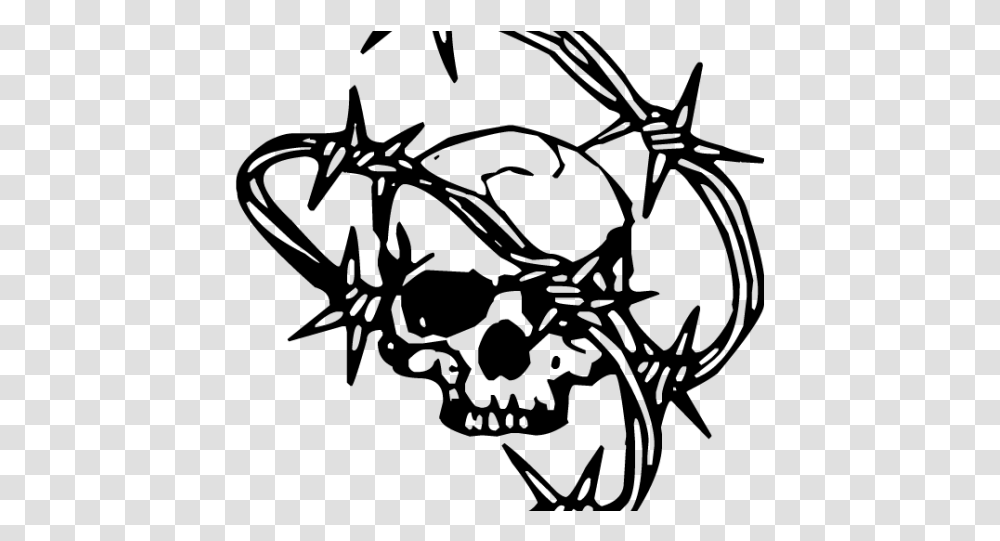 Barbed Wire Skull, Gray, World Of Warcraft Transparent Png