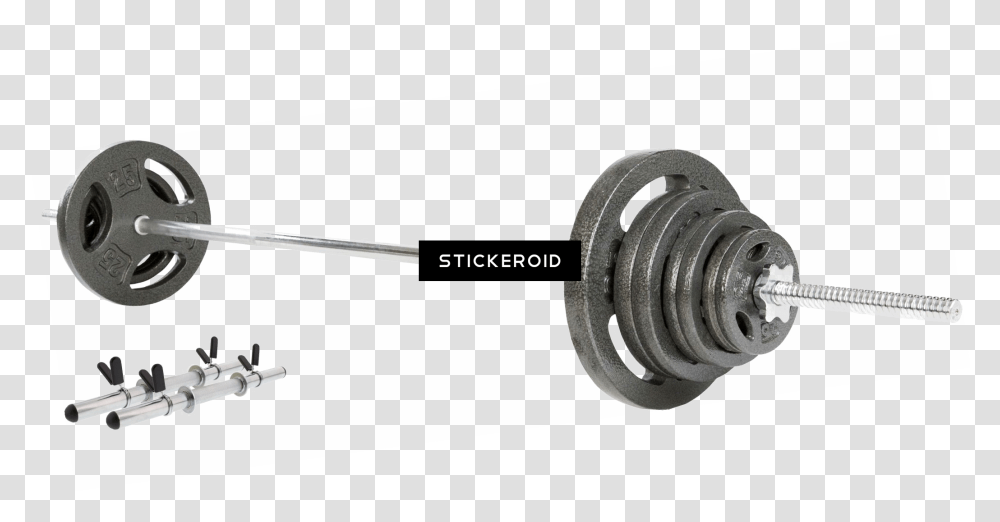 Barbell Equipments Gym Sports Barbell, Machine, Spoke, Wheel, Axle Transparent Png