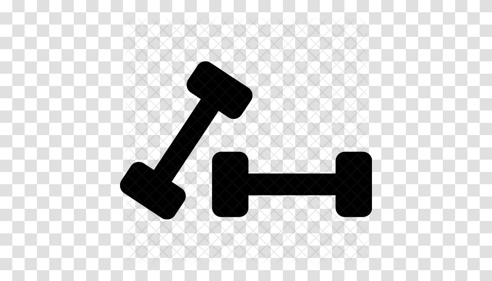 Barbell Icon Image, Pattern, Label, Silhouette Transparent Png