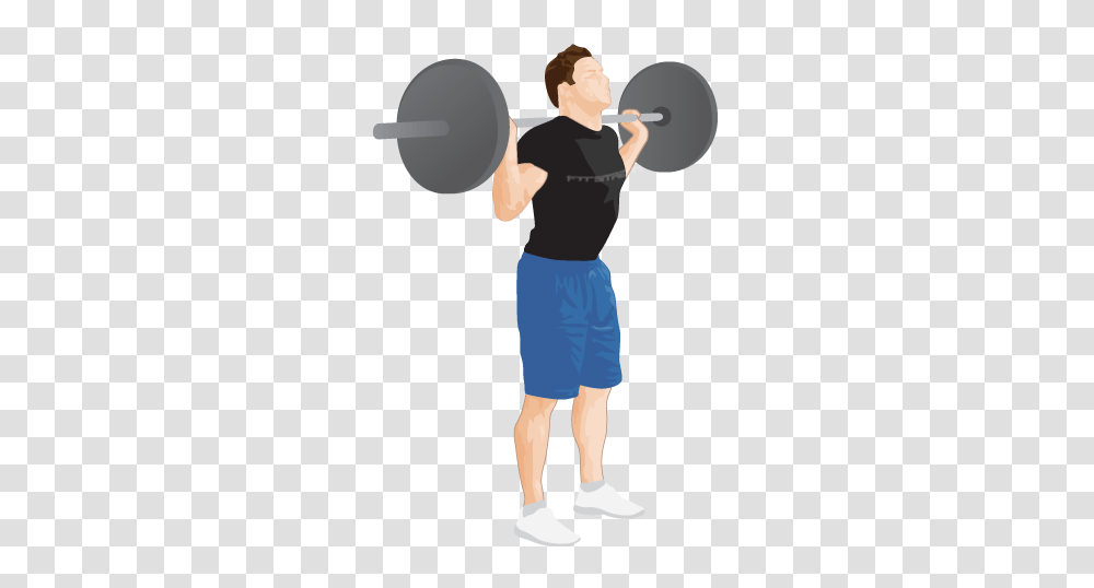 Barbell Squat Exercise Guide Hints Ampamp Tips, Person, Shorts, Photography Transparent Png