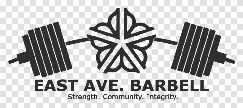 Barbell, Stencil, Emblem, Logo Transparent Png