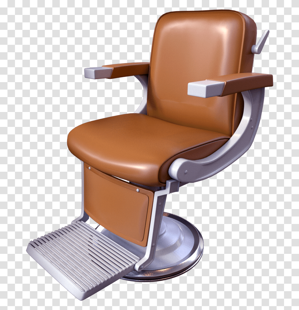 Barber Chair, Furniture, Armchair Transparent Png