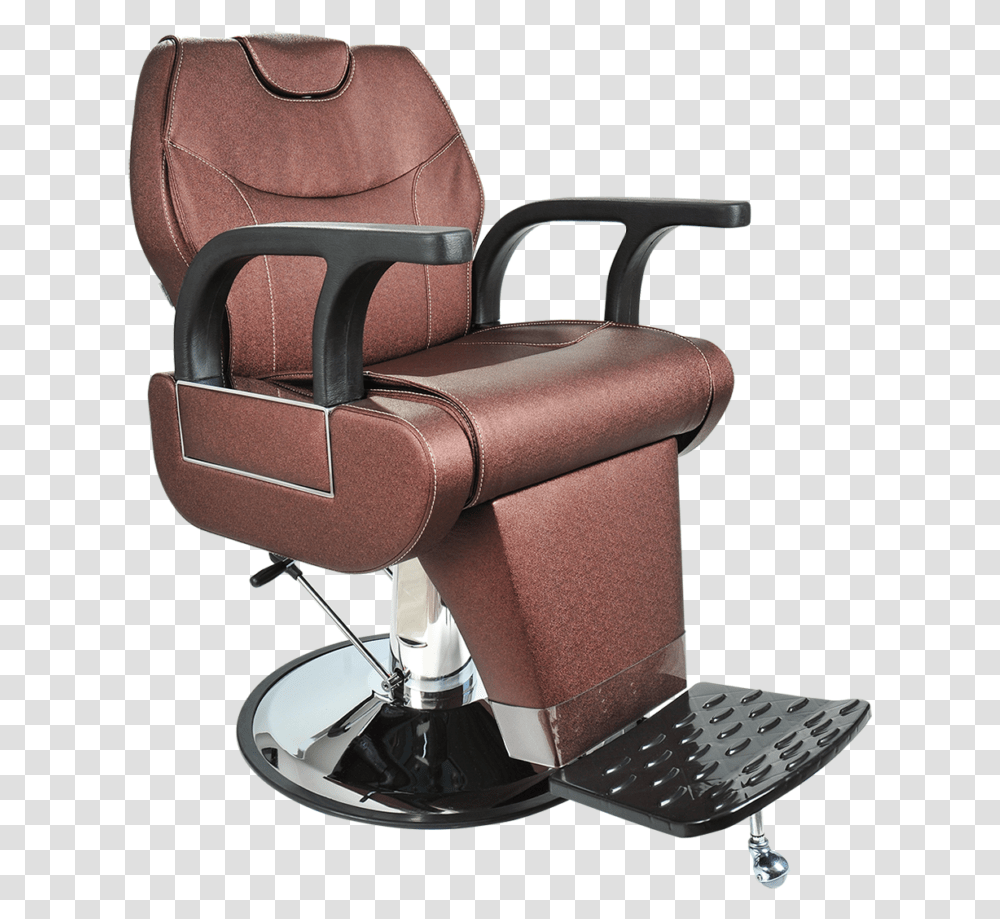 Barber Chair, Furniture, Cushion, Armchair Transparent Png