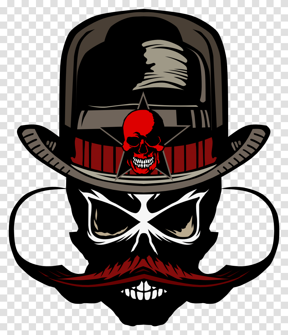 Barber Logo Skull, Label, Pirate, Sticker Transparent Png