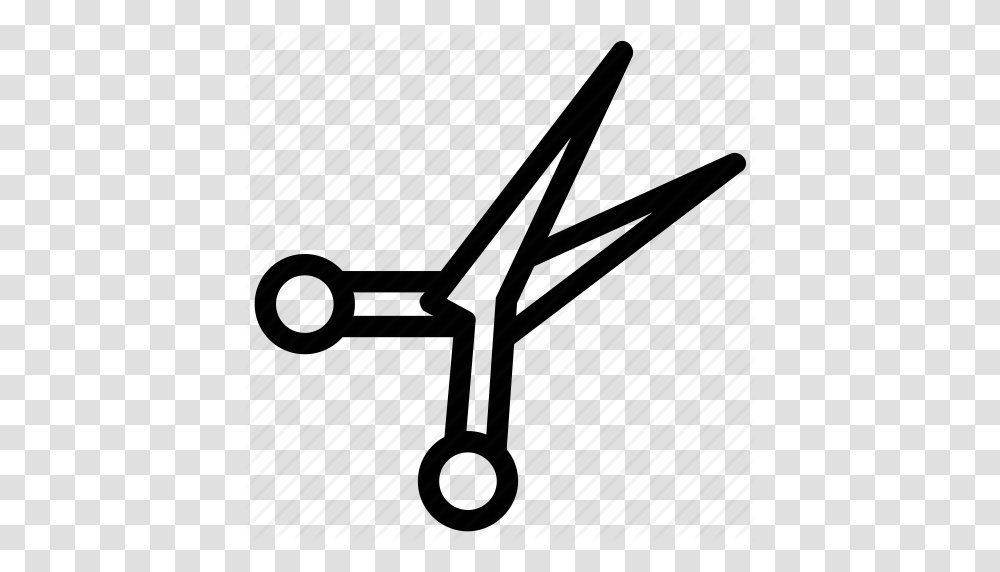 Barber Scissor Cutting Hair Cut Scissors Trimming Icon, Silhouette, Weapon, Angler Transparent Png