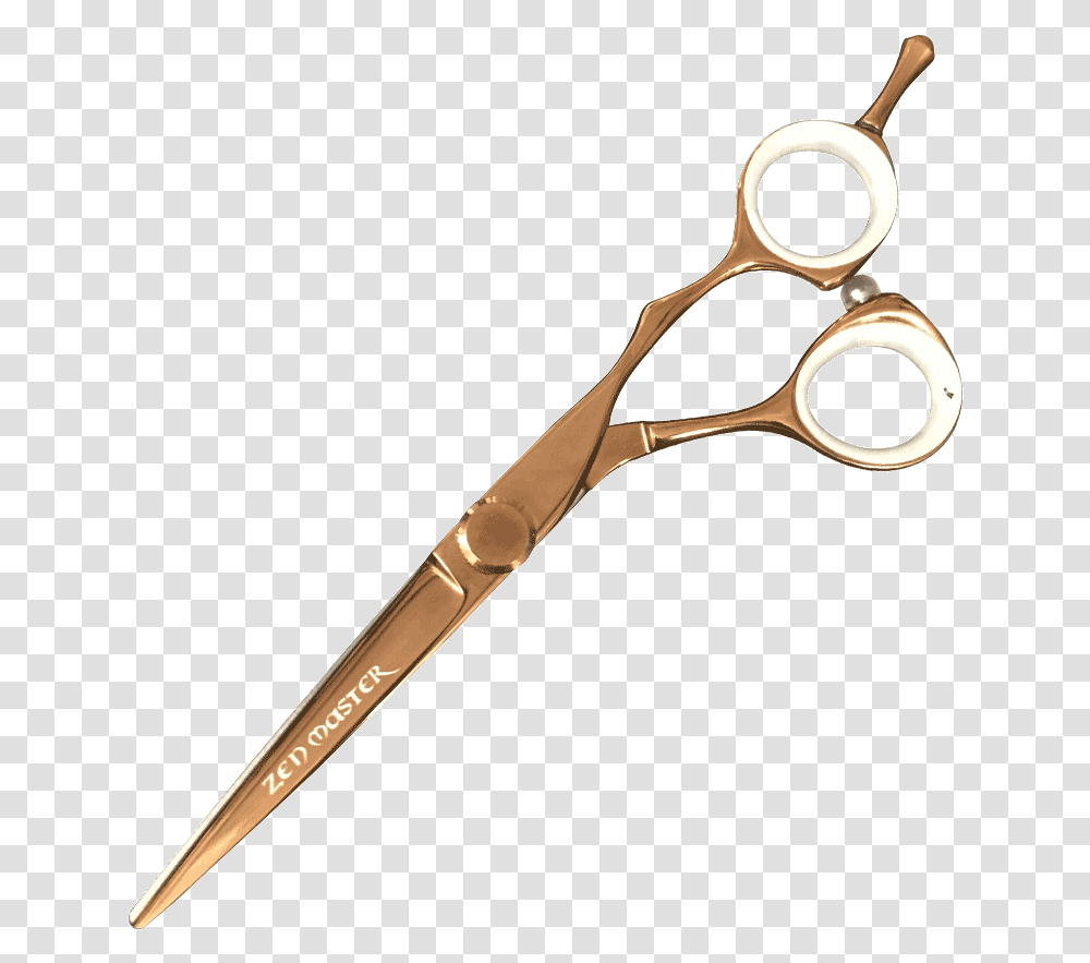 Barber Shears Clipart Gold Scissors, Blade, Weapon, Weaponry Transparent Png