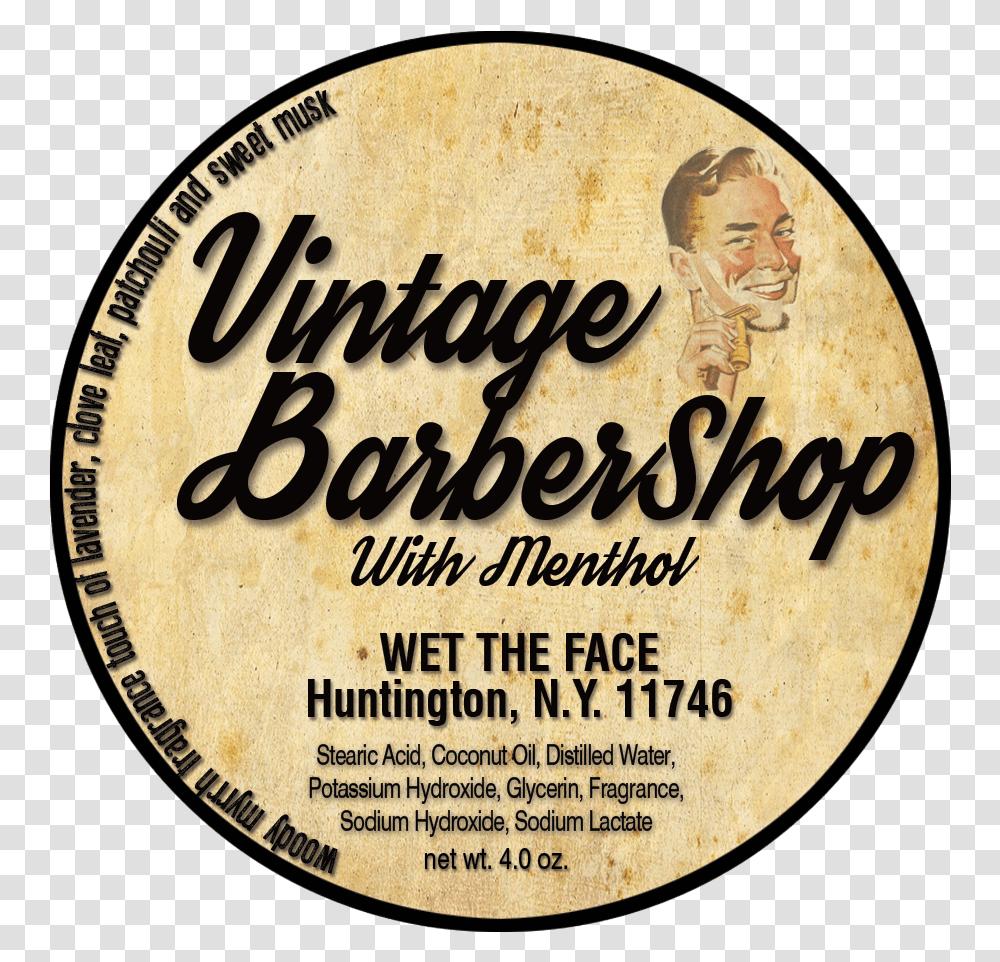 Barbershop Shaving Soap, Label, Advertisement, Poster Transparent Png