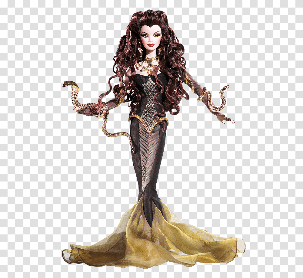 Barbie And Medusa Image Medusa Barbie Doll, Toy, Person, Human, Figurine Transparent Png