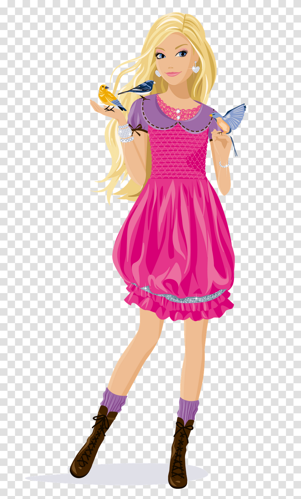 Barbie, Character, Dress, Female Transparent Png