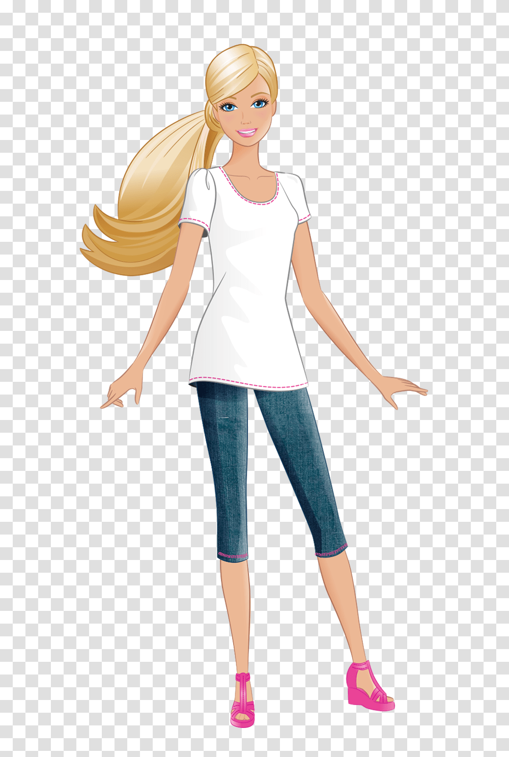 Barbie, Character, Pants, Person Transparent Png