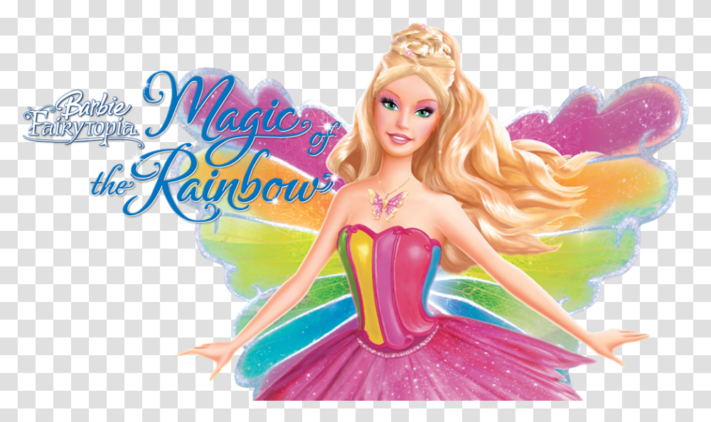 Barbie Clipart Round Barbie Fairytopia Magic Of The Rainbow Logo, Figurine, Doll, Toy, Person Transparent Png