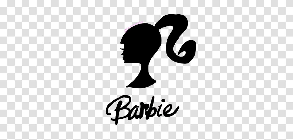 Barbie Discovered, Silhouette, Stencil, Label Transparent Png
